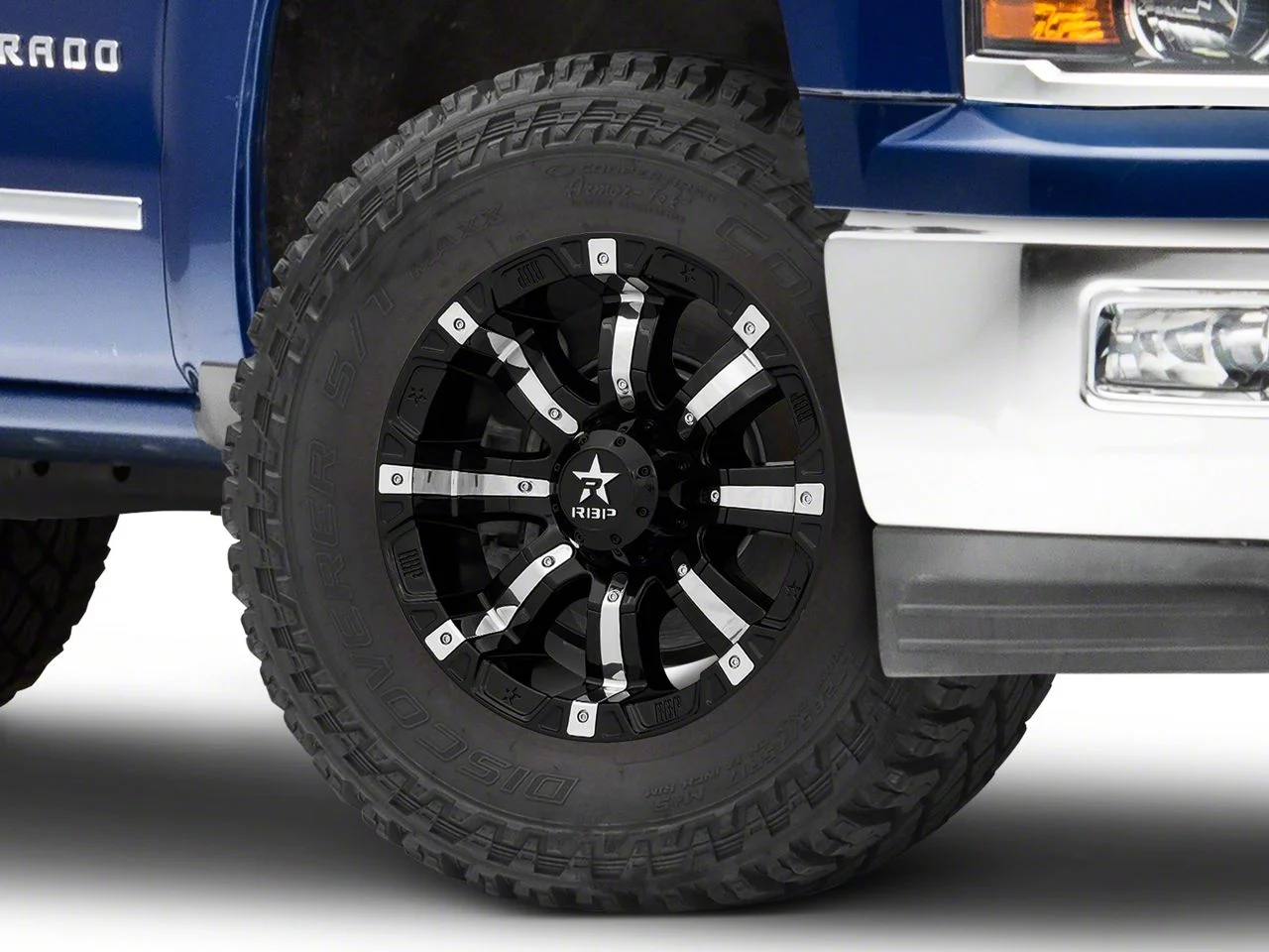 RBP 94R Black with Chrome Inserts 6-Lug Wheel; 18x10; 0mm Offset (14-18 Silverado 1500)