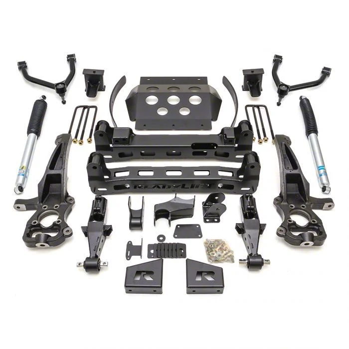 ReadyLIFT 8-Inch Big Lift Suspension Lift Kit with Bilstein 5100 Shocks (19-24 4WD Silverado 1500, Excluding Trail Boss)