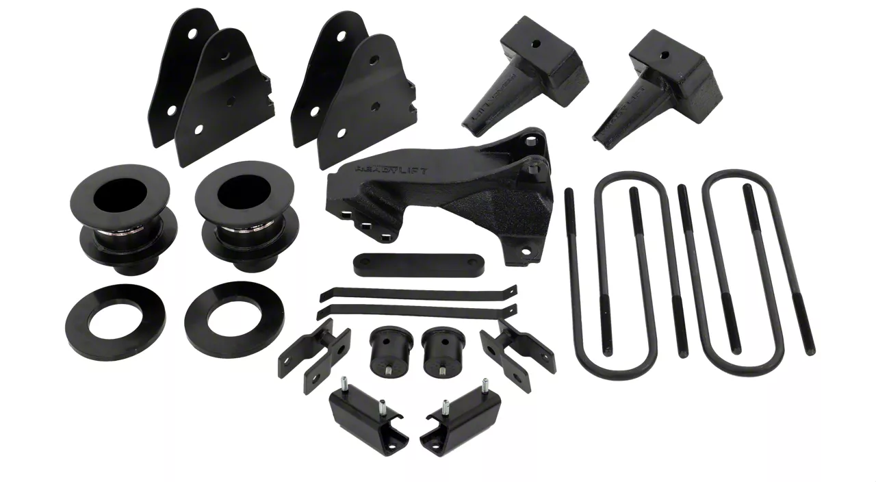 ReadyLIFT 2.50-Inch SST Suspension Lift Kit with 4-Inch Rear Tapered Blocks (11-16 4WD F-250 Super Duty w/ 1-Piece Driveshaft)