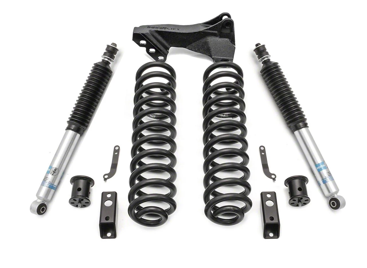 ReadyLIFT 2.50-Inch Coil Spring Front Suspension Lift Kit with Bilstein Front Shocks and Front Track Bar Bracket (11-16 4WD 6.7L Powerstroke F-250 Super Duty)