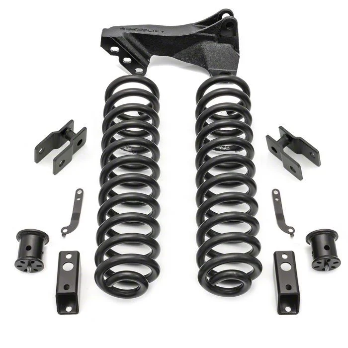 ReadyLIFT 2.50-Inch Coil Spring Front Suspension Lift Kit with Front Shock Extensions and Front Track Bar Bracket (11-19 4WD 6.7L Powerstroke F-250 Super Duty)