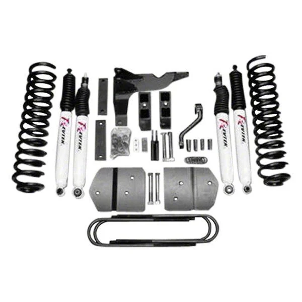 Revtek 4.50-Inch Front / 2.50-Inch Rear Coil Spring Suspension Lift Kit with Drop Brackets (11-16 4WD F-250 Super Duty)