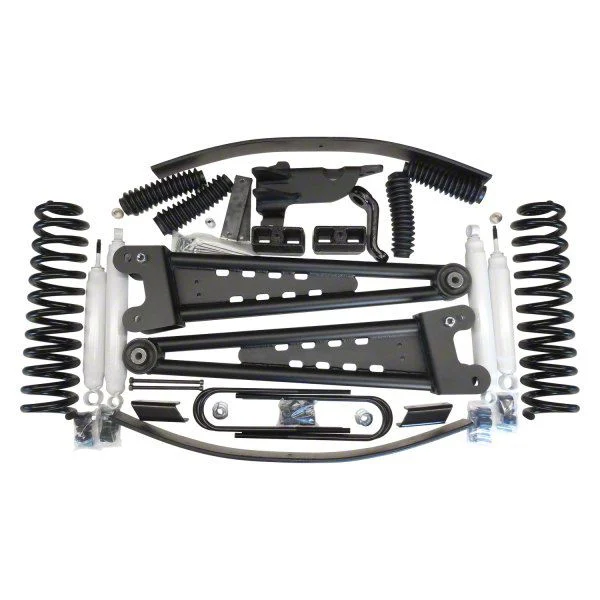 Revtek 6-Inch Front / 4-Inch Rear Coil Spring Suspension Lift Kit with Radius Arms (17-19 4WD F-250 Super Duty)