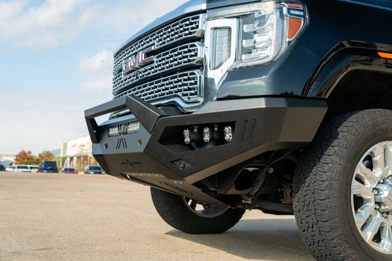 Road Armor Pre-Runner Guard for Spartan Front Bumper; Textured Black (20-23 Sierra 2500 HD)