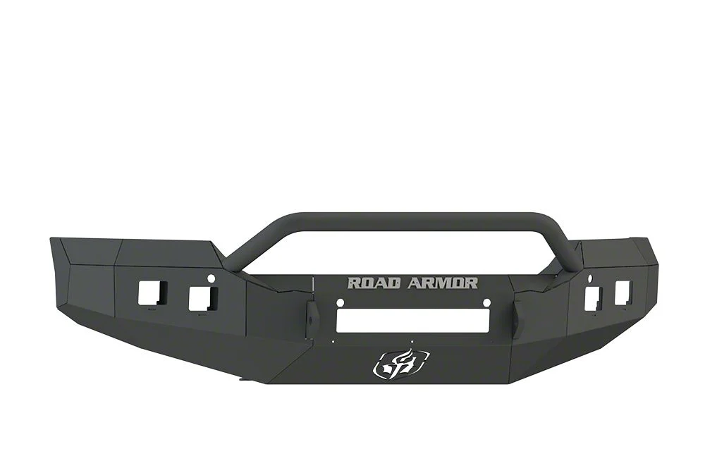 Road Armor Stealth Non-Winch Front Bumper with Pre-Runner Guard; Textured Black (15-19 Sierra 2500 HD)