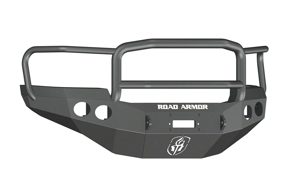 Road Armor Stealth Winch Front Bumper with Lonestar Guard; Textured Black (11-14 Sierra 2500 HD)