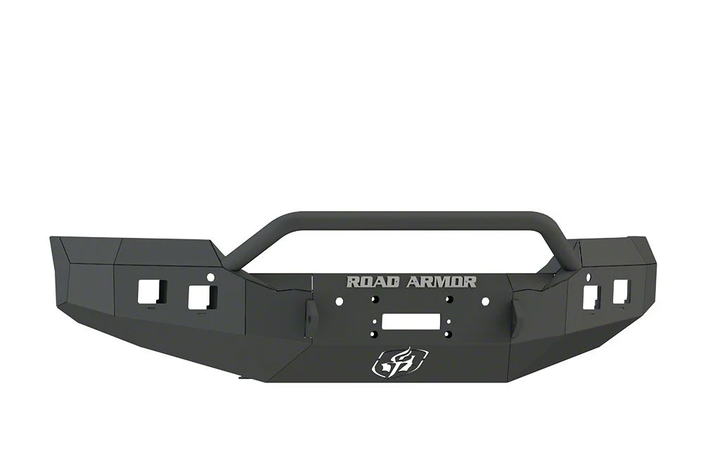 Road Armor Stealth Winch Front Bumper with Pre-Runner Guard; Textured Black (15-19 Sierra 2500 HD)