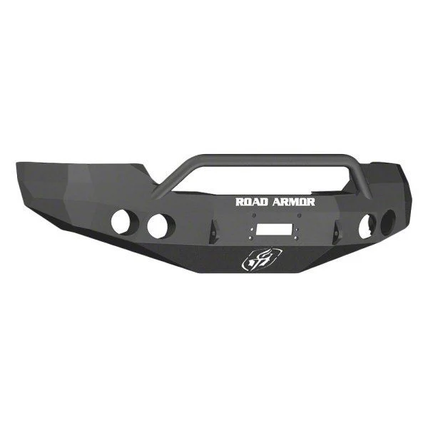 Road Armor Stealth Winch Front Bumper with Pre-Runner Guard; Textured Black (07-10 Sierra 2500 HD)
