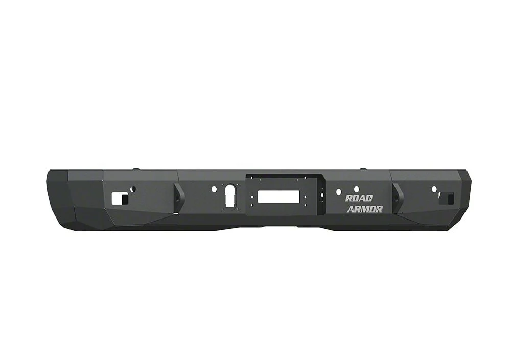 Road Armor Stealth Winch Rear Bumper; Textured Black (15-19 Sierra 2500 HD)