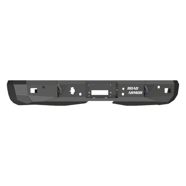 Road Armor Stealth Winch Rear Bumper; Textured Black (11-14 Sierra 2500 HD)