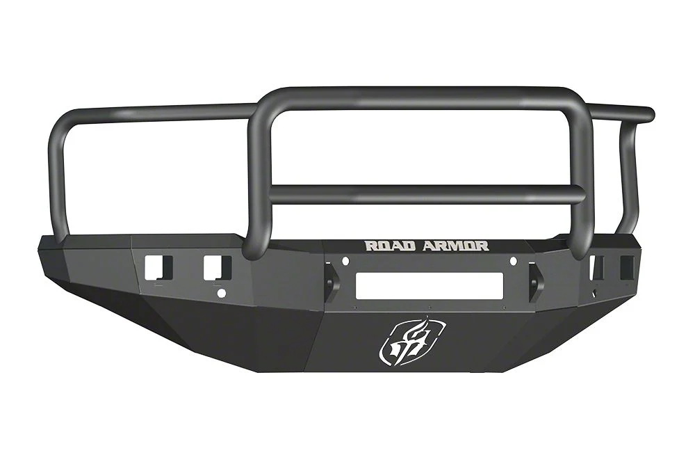 Road Armor Stealth Non-Winch Front Bumper with Lonestar Guard; Textured Black (15-19 Silverado 2500 HD)