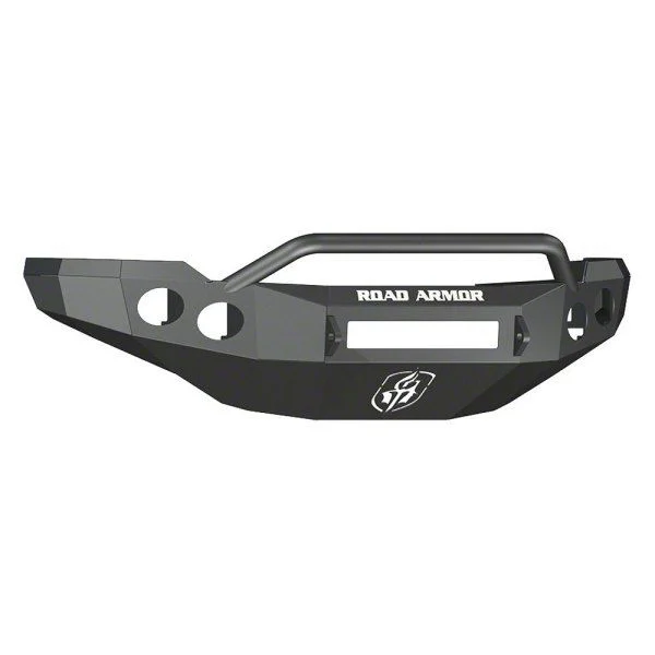 Road Armor Stealth Non-Winch Front Bumper with Pre-Runner Guard; Textured Black (11-14 Silverado 2500 HD)