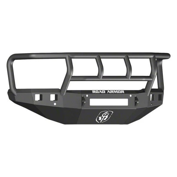 Road Armor Stealth Non-Winch Front Bumper with Titan II Guard; Textured Black (15-19 Silverado 2500 HD)