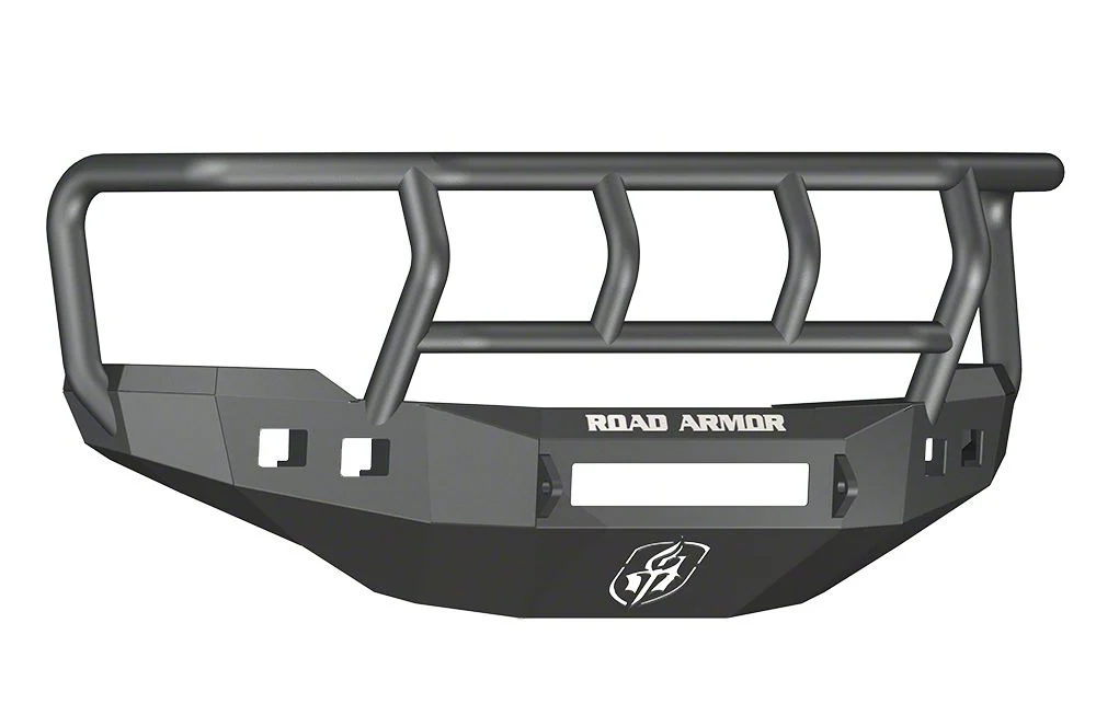 Road Armor Stealth Non-Winch Front Bumper with Titan II Guard; Textured Black (11-14 Silverado 2500 HD)