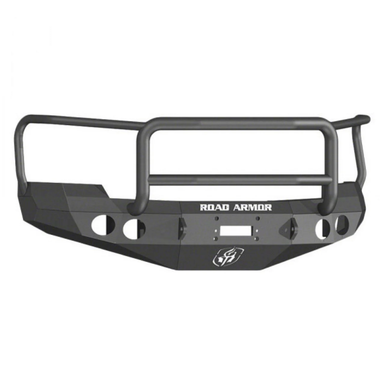 Road Armor Stealth Winch Front Bumper with Lonestar Guard; Textured Black (07-10 Silverado 2500 HD)