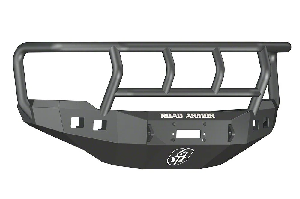 Road Armor Stealth Winch Front Bumper with Titan II Guard; Textured Black (11-14 Silverado 2500 HD)