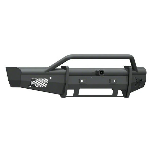 Road Armor Vaquero Non-Winch Front Bumper with Pre-Runner Guard and 2-Inch Receiver Hitch; Textured Black (15-19 Silverado 2500 HD)