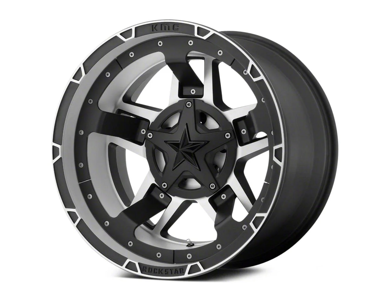 XD Rockstar III Matte Black Machined 5-Lug Wheel; 20x12; -44mm Offset (02-08 RAM 1500, Excluding Mega Cab)