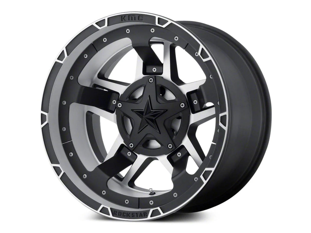XD Rockstar III Matte Black Machined 5-Lug Wheel; 22x10; -18mm Offset (02-08 RAM 1500, Excluding Mega Cab)