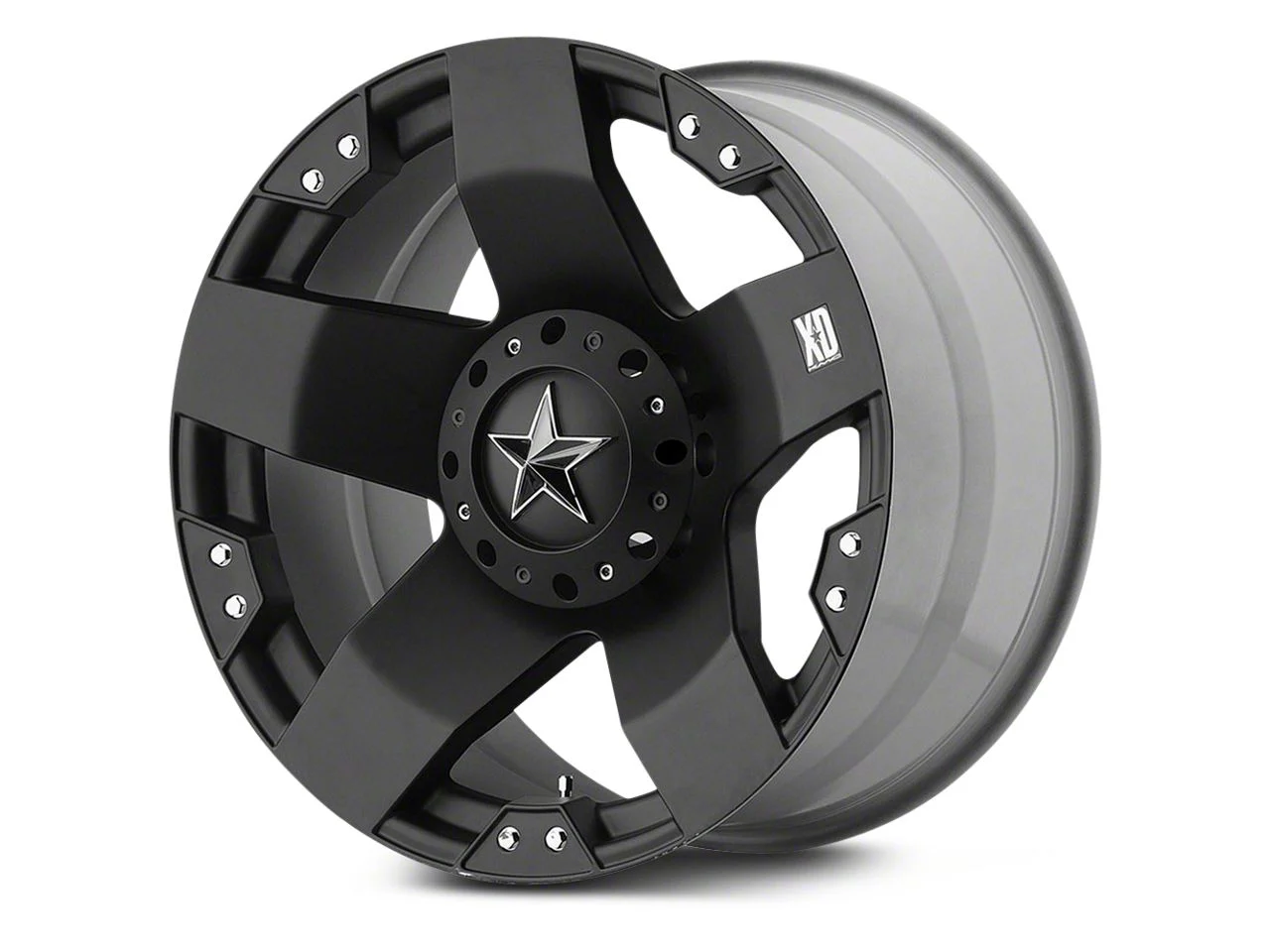 XD Rockstar Matte Black 6-Lug Wheel; 22x12; -44mm Offset (19-26 Sierra 1500)
