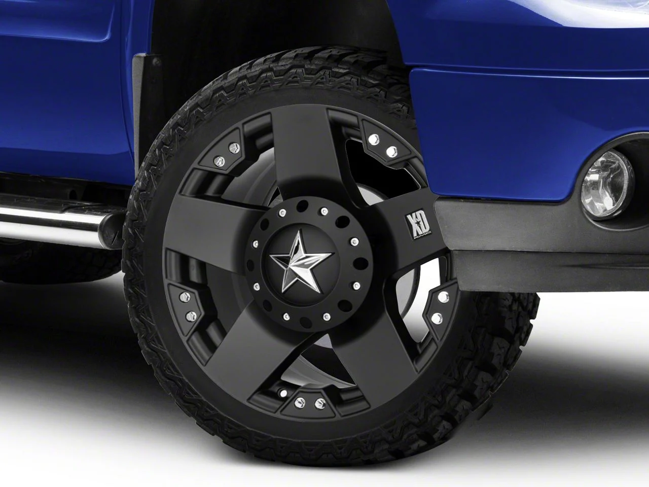 XD Rockstar Matte Black 6-Lug Wheel; 22x9.5; 12mm Offset (07-13 Sierra 1500)