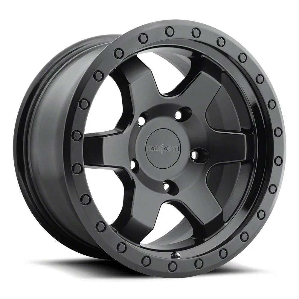 Rotiform SIX-OR Matte Black 6-Lug Wheel; 20x9; 1mm Offset (19-26 Sierra 1500)