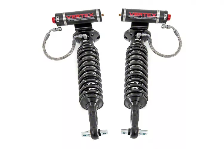 Rough Country Offroad Vertex 2.5 Reservoir Front Coil-Overs for 3-Inch Lift (14-26 4WD F-150, Excluding Raptor)