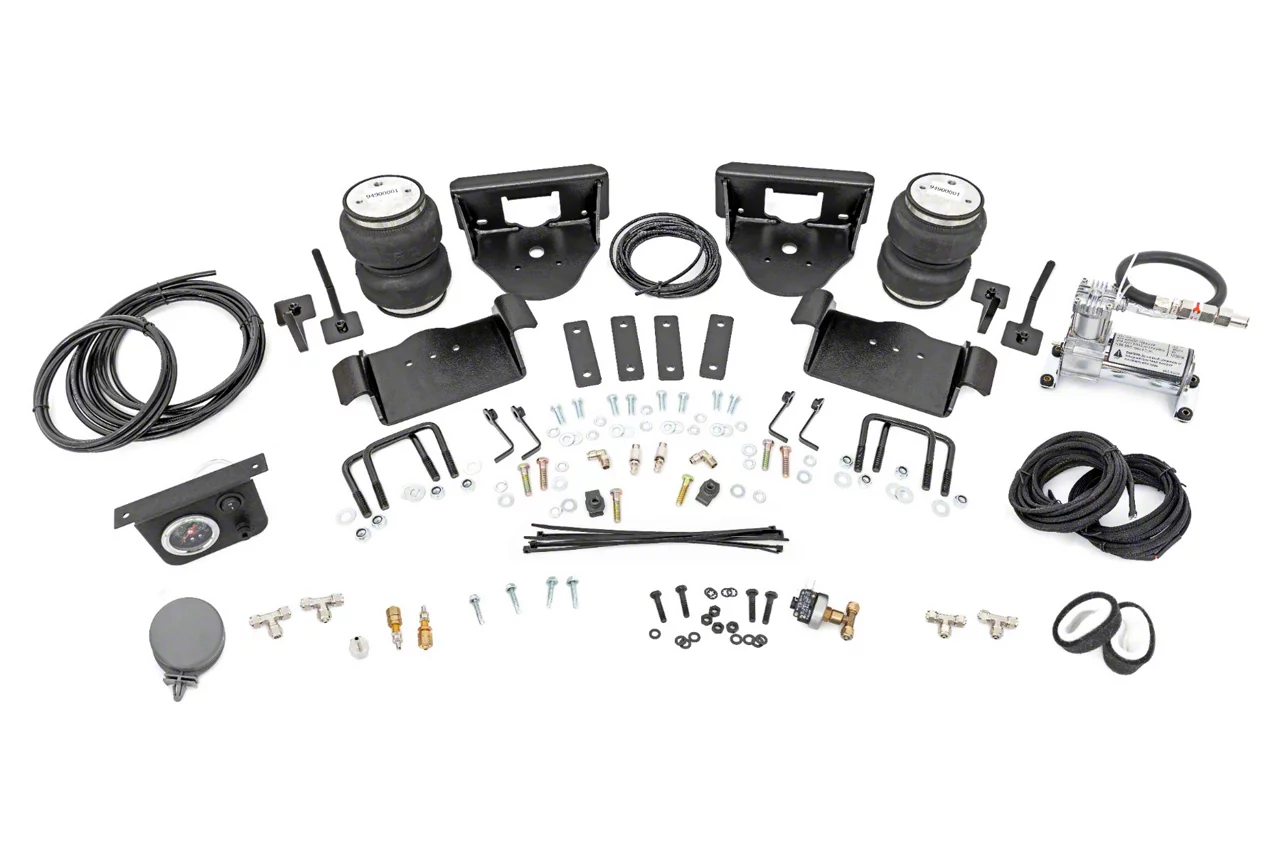 Rough Country Offroad Rear Air Spring Kit with OnBoard Air Compressor for 0 to 6-Inch Lift (04-14 4WD F-150, Excluding Raptor)