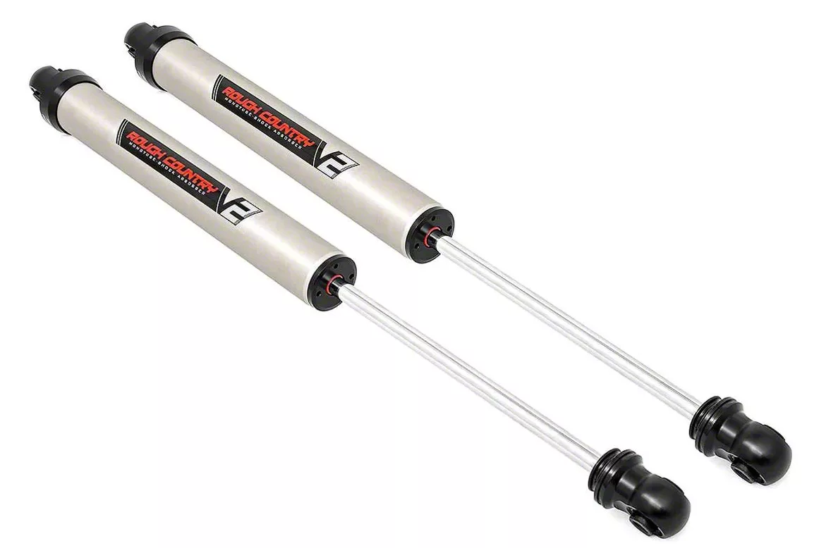 Rough Country Offroad V2 Monotube Rear Shocks for 0 to 3.50-Inch Lift (09-26 2WD/4WD F-150; 10-18 F-150 Raptor)