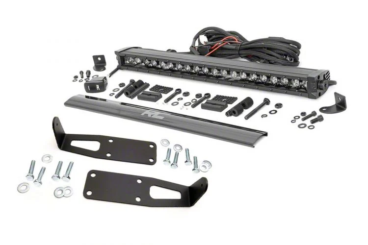 Rough Country Suspension 20-Inch Black Series Cool White DRL LED Hidden Bumper Kit (03-18 RAM 2500)