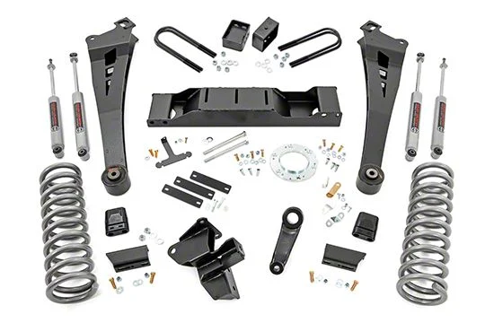 Rough Country Suspension 5-Inch Radius Arm Suspension Lift Kit with Premium N3 Shocks (19-26 4WD 6.7L RAM 2500 w/ Non-AISIN Transmission & w/o Air Ride)