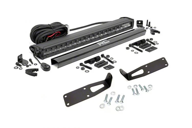 Rough Country Offroad 20-Inch Black Series LED Light Bar Hidden Bumper Kit (03-18 RAM 3500)