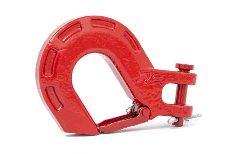 Rough Country Forged Clevis Hook; Red
