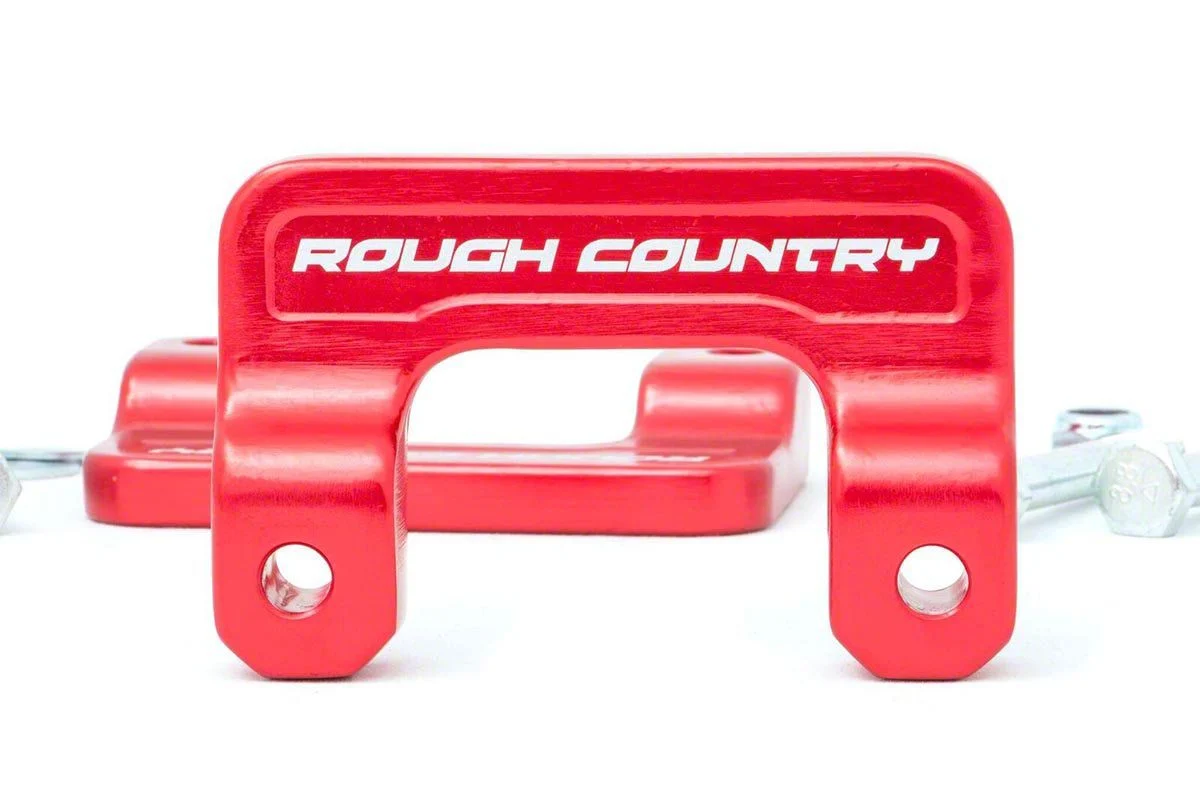 Rough Country Suspension 2-Inch Leveling Lift Kit; Red (07-18 Sierra 1500, Excluding 14-18 Denali)