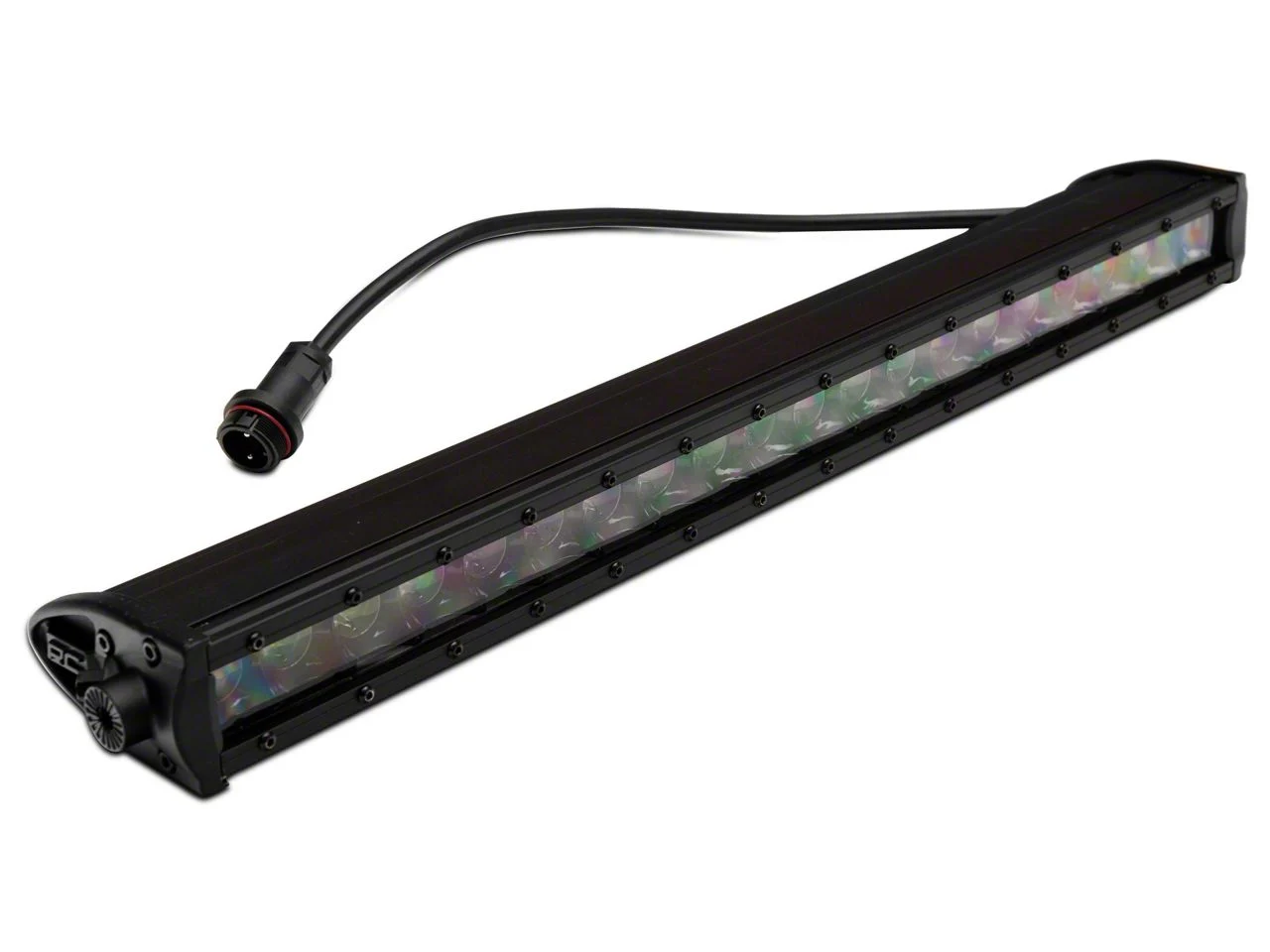 Rough Country Bull Bar with LED Light Bar; Black (19-26 Sierra 1500, Excluding Diesel)