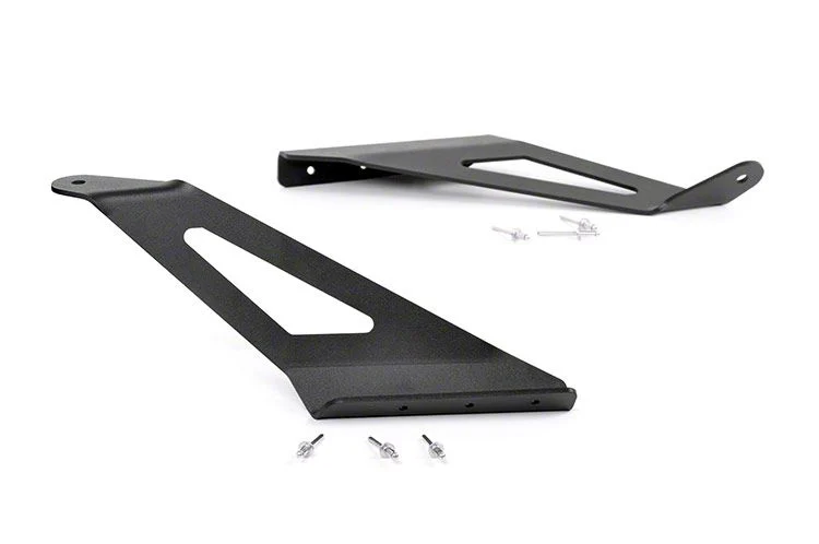 Rough Country Offroad 50-Inch Curved LED Light Bar Upper Windshield Mounting Brackets (15-19 Sierra 2500 HD)