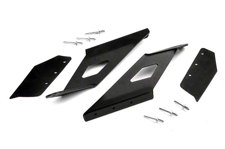 Rough Country Offroad 54-Inch Curved LED Light Bar Upper Windshield Mounting Brackets (15-19 Sierra 2500 HD)