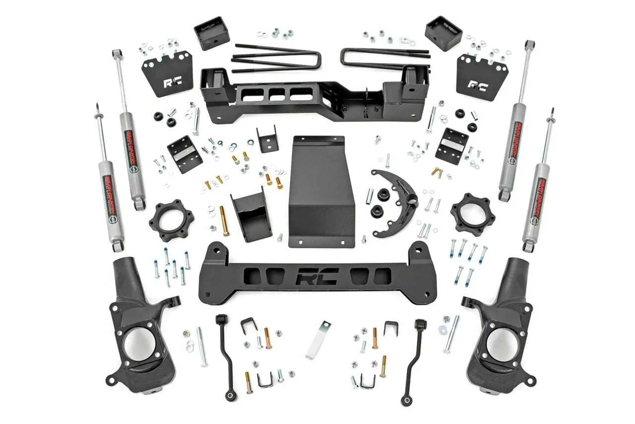 Rough Country Suspension 6-Inch Suspension Lift Kit with Premium N3 Shocks (07-10 4WD Sierra 2500 HD)