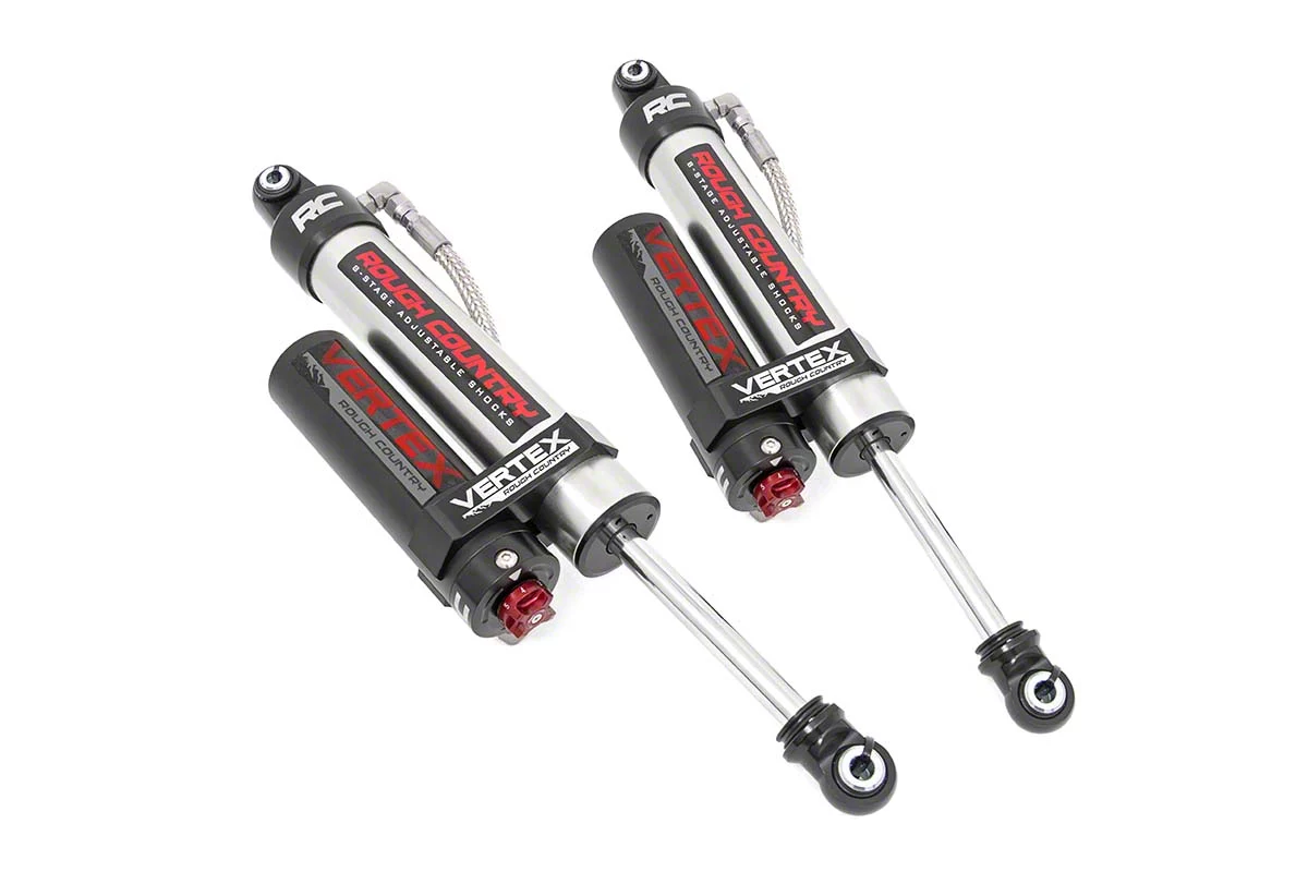 Rough Country Offroad Vertex Adjustable Rear Shocks for 2 to 3.50-Inch Lift (07-26 Silverado 1500)