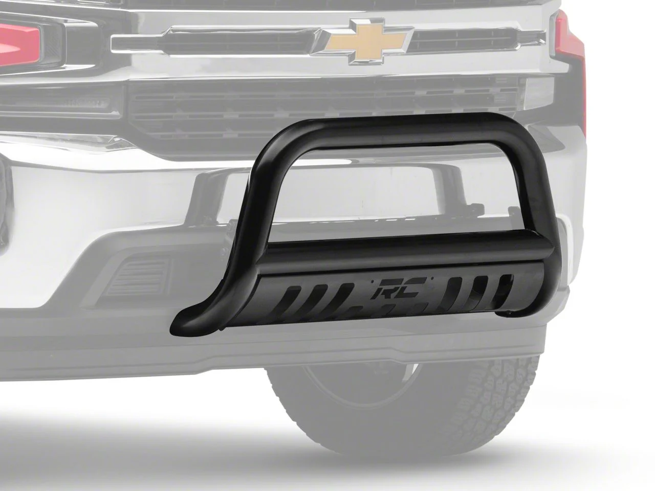 Rough Country Bull Bar; Black (19-26 Silverado 1500, Excluding Diesel & ZR2)