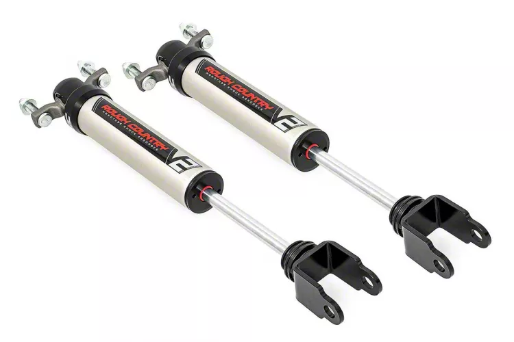 Rough Country Offroad V2 Monotube Front Shocks for 0 to 3-Inch Lift (11-26 Silverado 2500 HD)