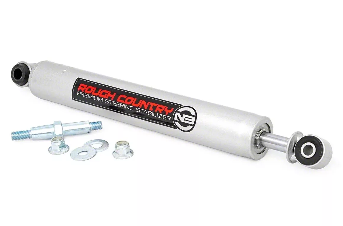 Rough Country Suspension N3 Steering Stabilizer for 0 to 8-Inch Lift (11-16 4WD F-250 Super Duty)