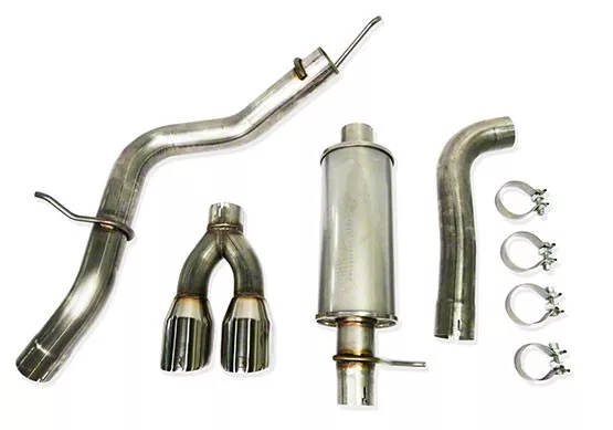 Roush Single Exhaust System with Polished Y-Pipe Tip; Side Exit (19-23 Ranger)