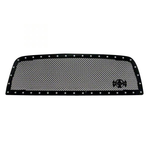 Royalty Core RC1 Classic Upper Grille Insert; Gloss Black (13-18 RAM 3500)