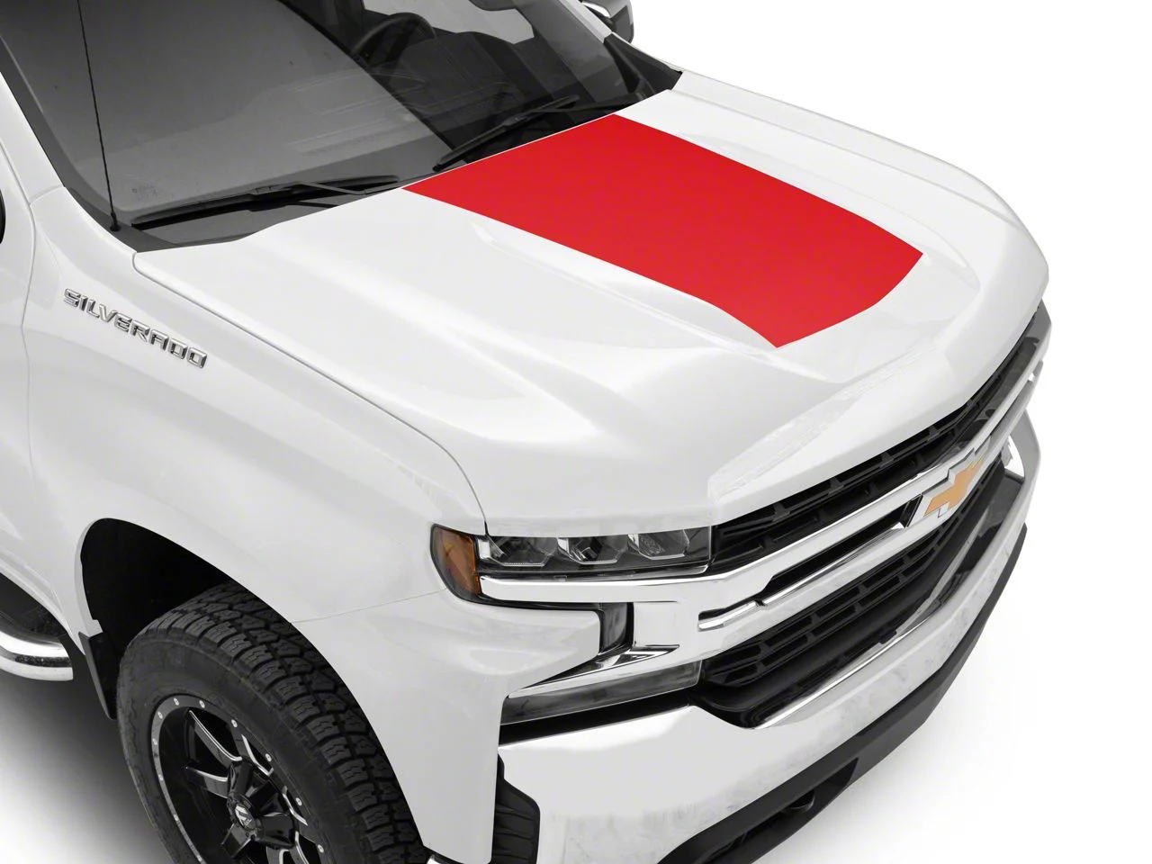 SEC10 Hood Decal; Red (19-26 Silverado 1500)