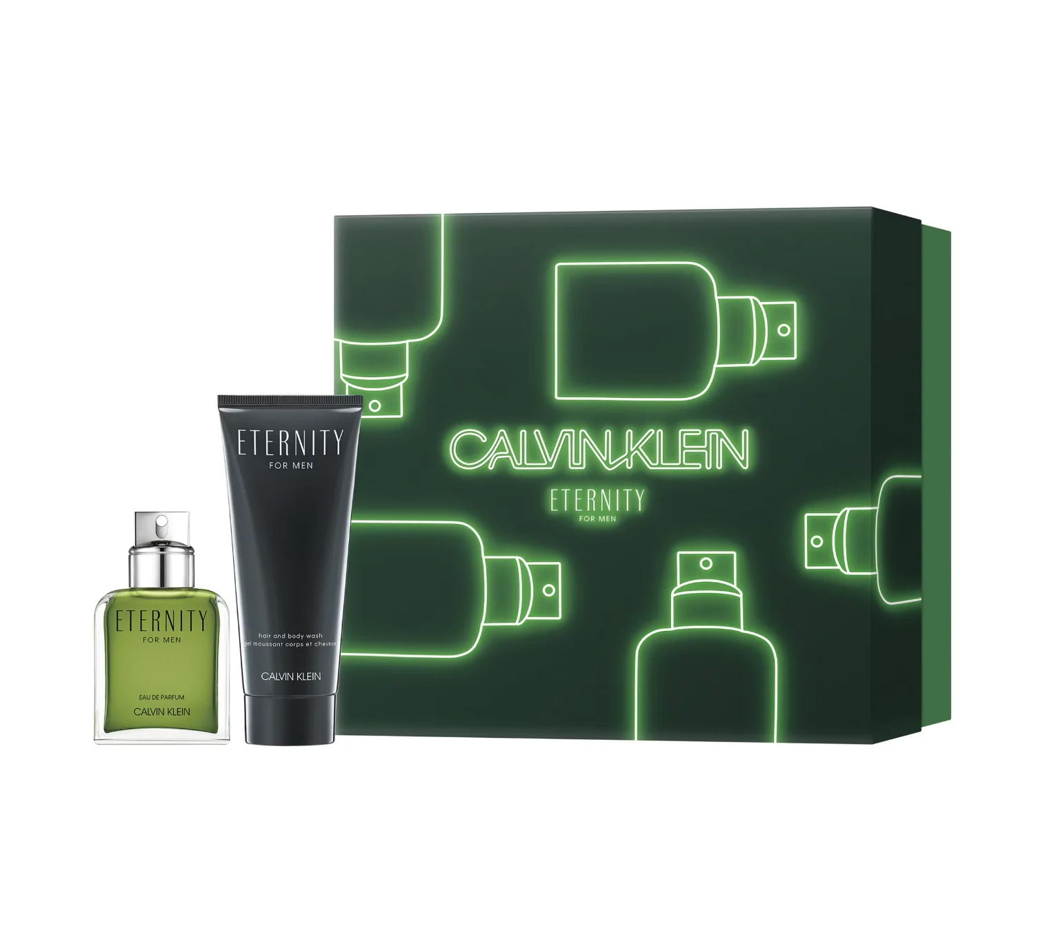 Set Calvin Klein: Eternity Eau De Parfum da uomo 50 ml + Eternity Gel Doccia Nutriente corpo 100 ml