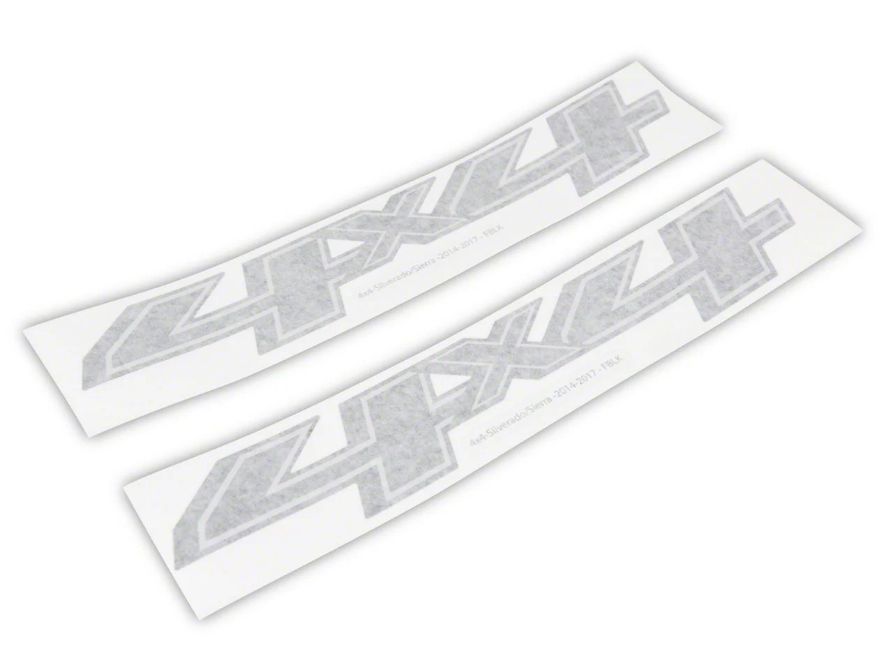 4x4 Decal; Blackout (14-17 Sierra 1500)