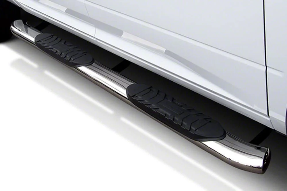 5-Inch Extreme Side Step Bars; Stainless Steel (07-18 Sierra 1500 Extended/Double Cab)