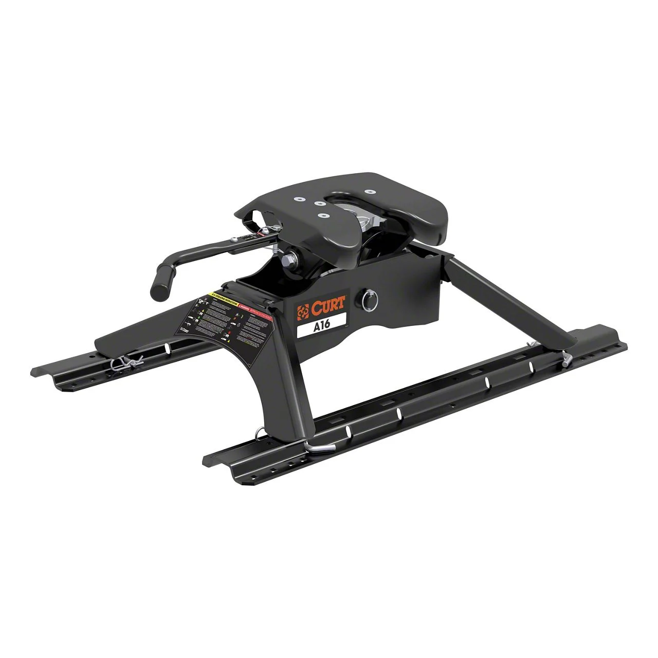 A16 5th Wheel Trailer Hitch with Rails (Universal; Some Adaptation May Be Required)