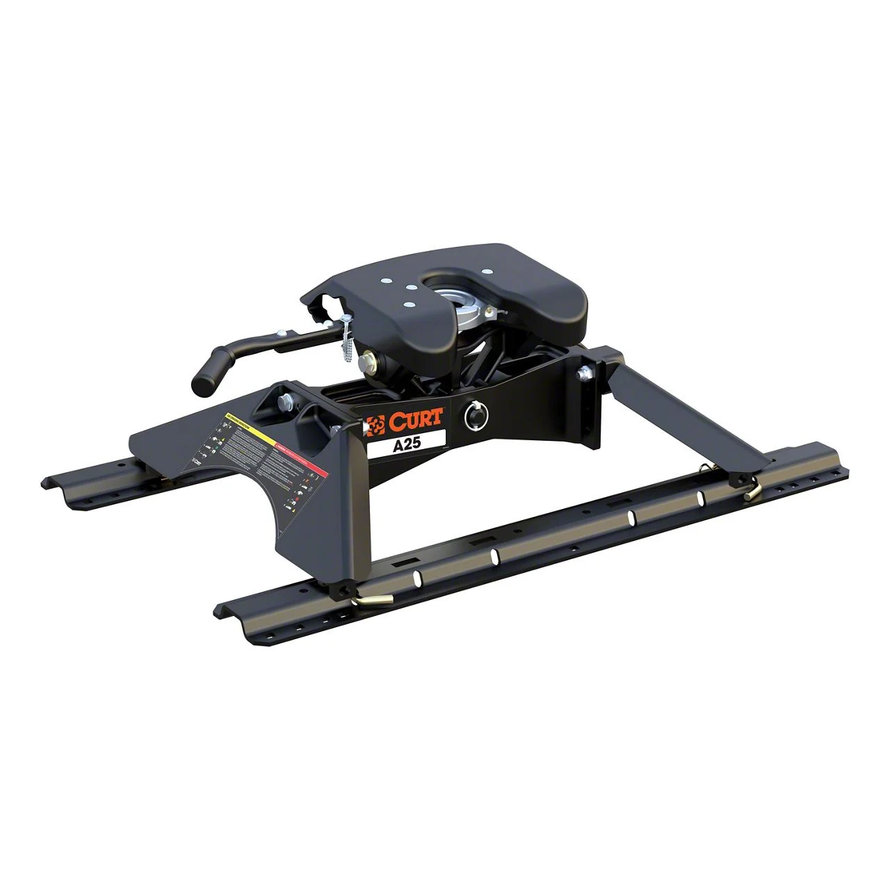 A25 5th Wheel Trailer Hitch with Rails (Universal; Some Adaptation May Be Required)